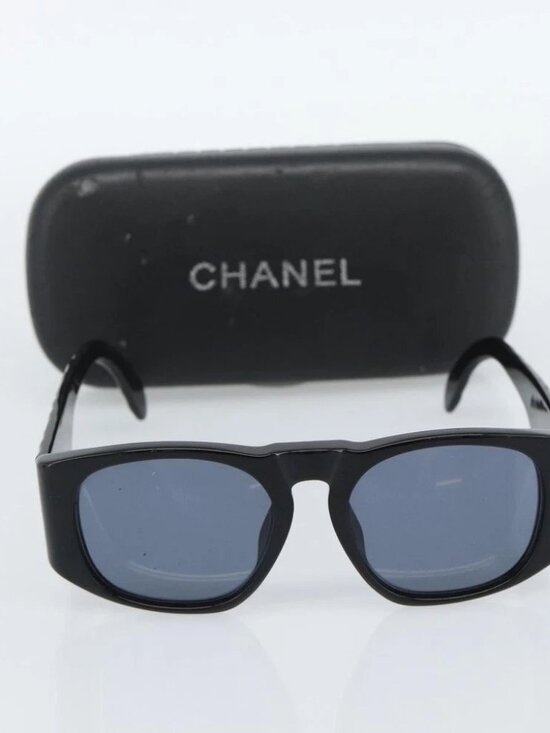 CHANEL Sunglasses plastic Black CC Auth 180944M main image 5